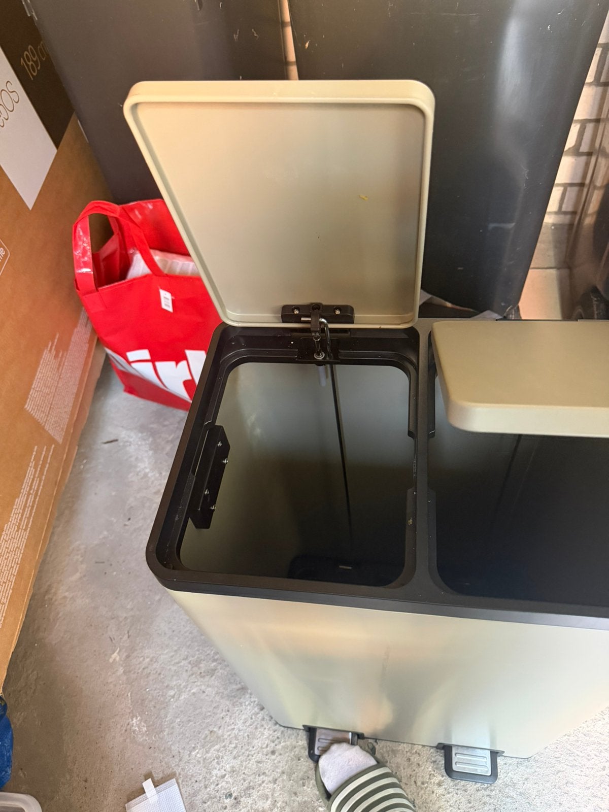 Pedaalemmer Duo 60 Liter groen, 40 liter of meer, Ophalen, Zo goed als nieuw, Kunststof