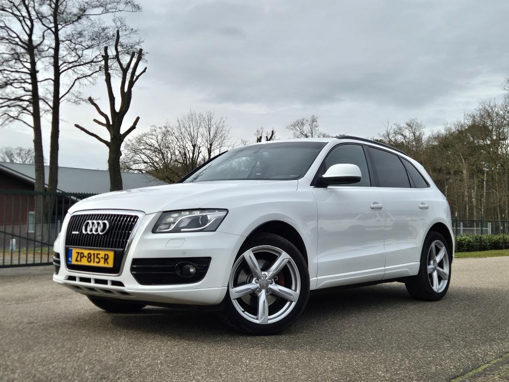 Audi Q5 3.0 TDI q. Pro Line (bj 2009, automaat), Auto's, Audi, Euro 5, Gebruikt, Wit, 226 €/maand
