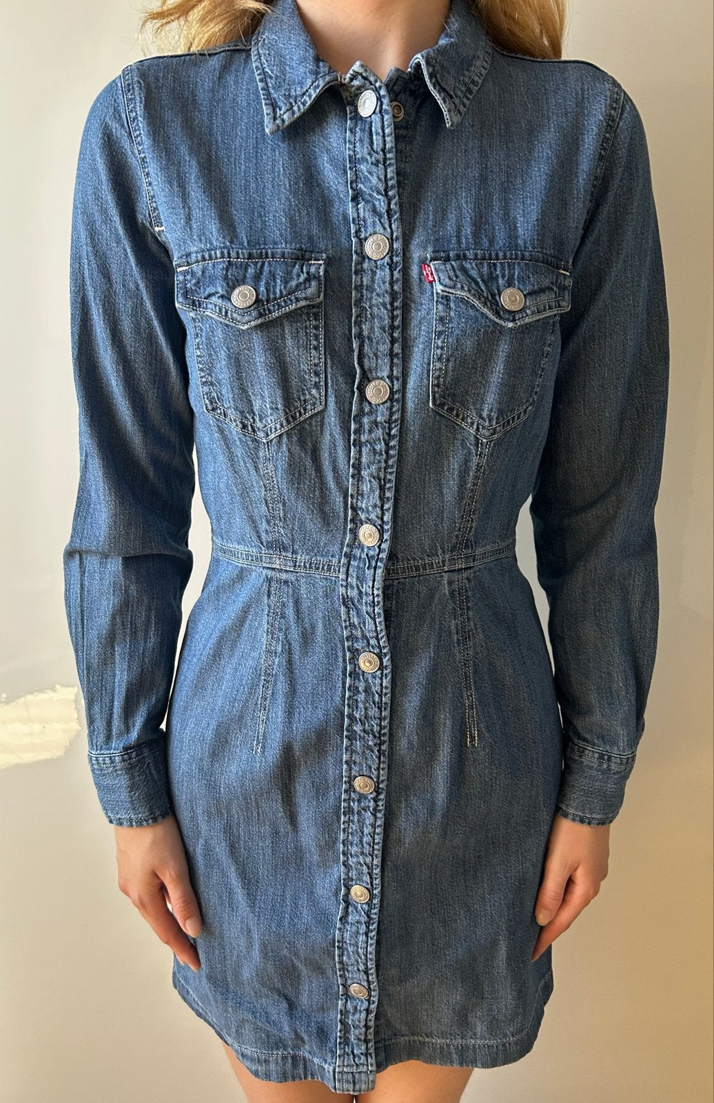 Levi's spijkerjurk maat XS nieuw, Blauw, Nieuw, Ophalen of Verzenden, Maat 34 (XS) of kleiner