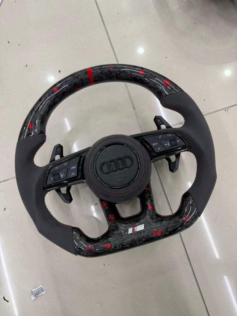Audi alcantara carbon forged stuur sportief rood, Ophalen of Verzenden, ., ., .