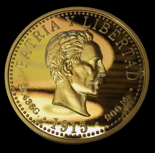 ** 1915 - Cuba Gold Proof 20 Pesos met Certificaat  **, Verzenden, Midden-Amerika, Losse munt, Goud