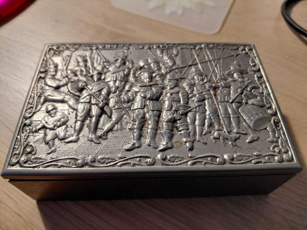 Vintage Sigaren en sigaretten doosje, Ophalen, Gebruikt, Overige typen