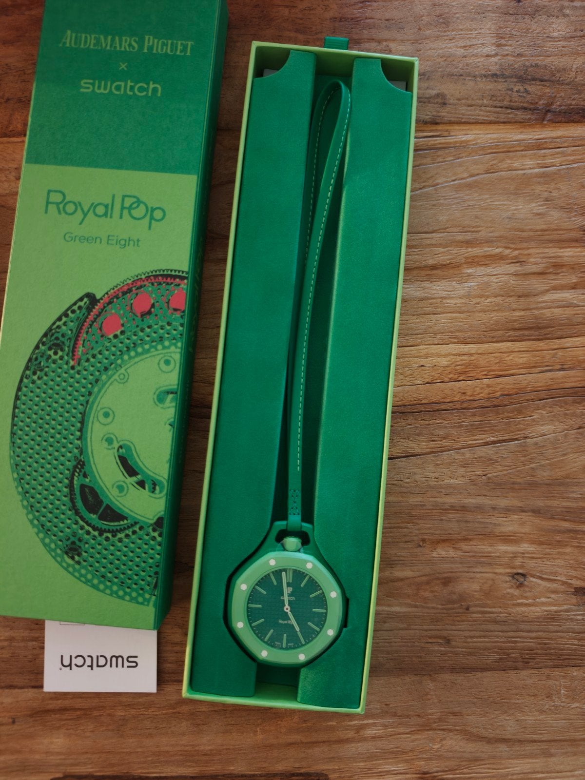 Swatch x AP Royal Pop Green, Sieraden, Tassen en Uiterlijk, Ophalen, Swatch, Nieuw, Kunststof