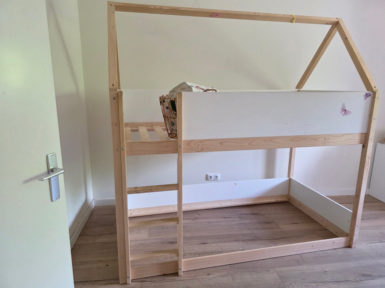 Maison du Monde Stapelbed/Hoogslaper met Gebruikssporen, Ophalen, Hoogslaper, Eenpersoons, 200 cm