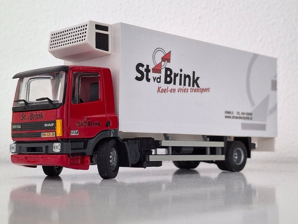 DAF 65 bakwagen St vd Brink op basis van Tekno 1/50, Hobby en Vrije tijd, Modelauto's | 1:50, Ophalen of Verzenden, Nieuw, Bus of Vrachtwagen