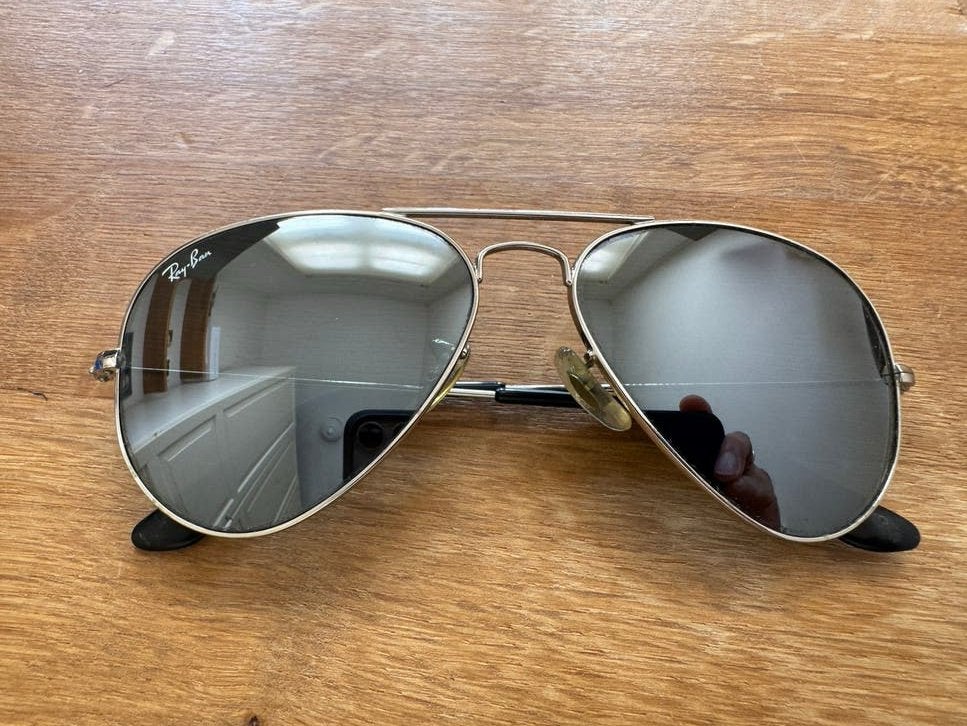 Ray Ban RB3025 Aviator metal, Ophalen of Verzenden, Zo goed als nieuw, Ray-Ban