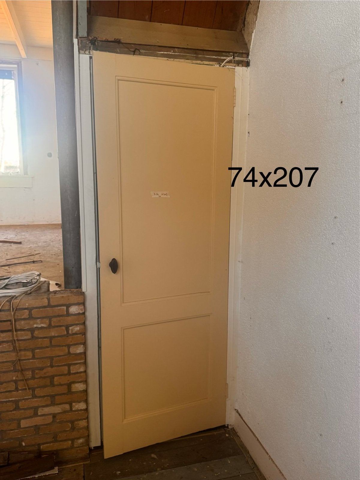 Oude paneeldeur 74x207 cm - Klassieke binnendeur, Ophalen