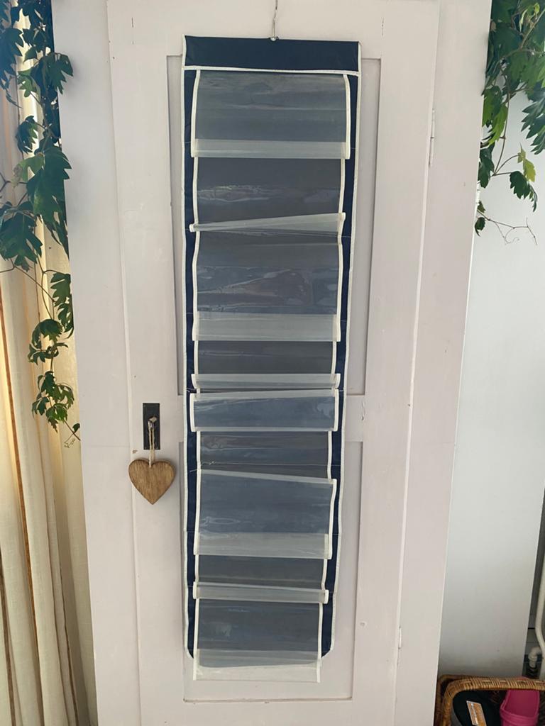 Vintage deur organizer, opbergzak, schoenenzak, Huis en Inrichting, Ophalen of Verzenden, Zo goed als nieuw