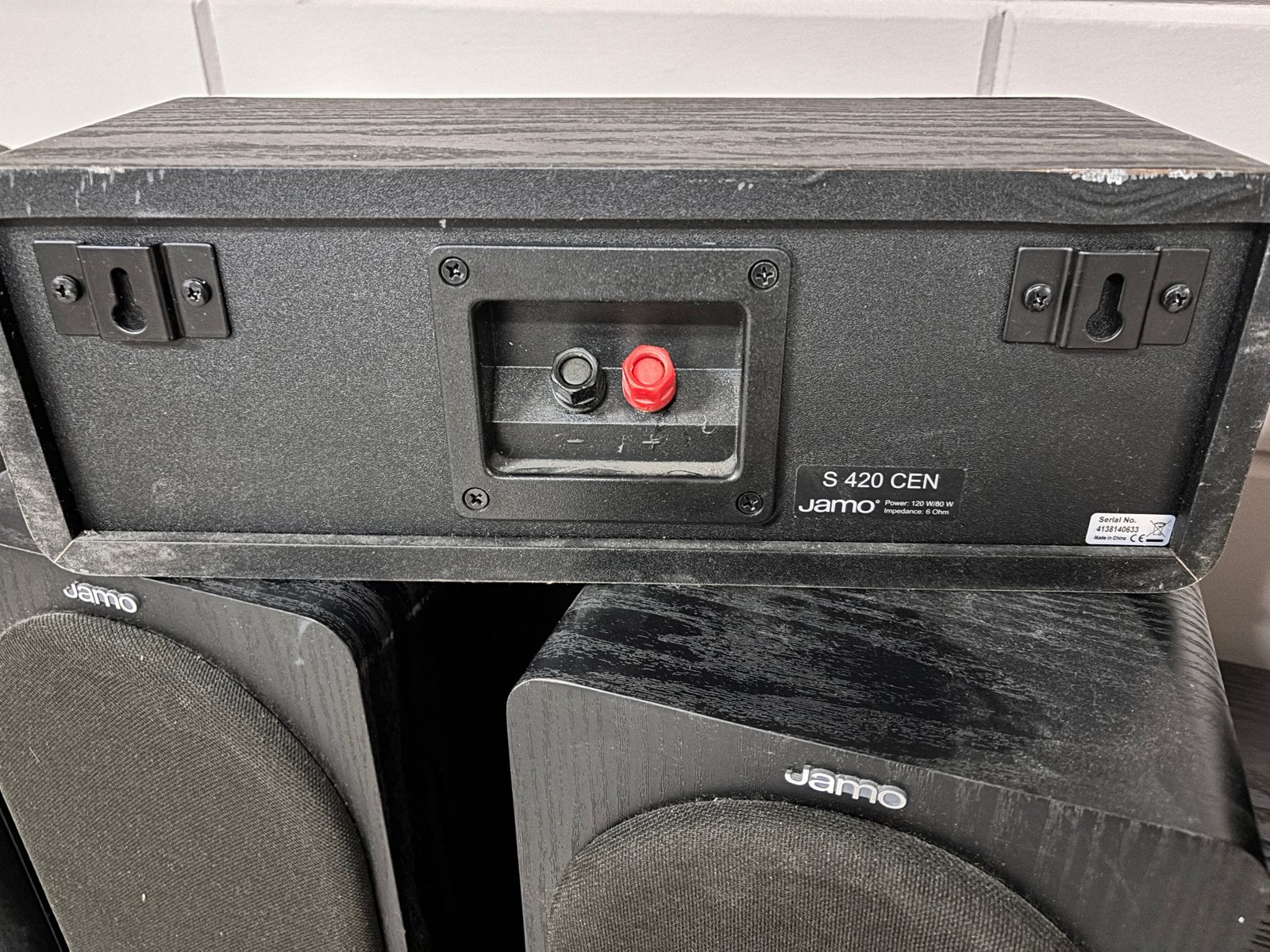 Jamo S 420 CEN Home Cinema Speakerset met Subwoofer, Ophalen, Gebruikt, Surroundset, Geschikt voor surround/home cinema