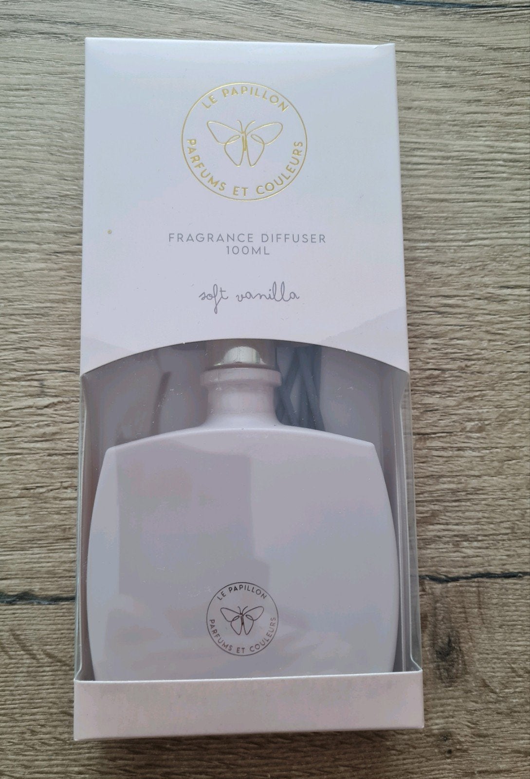 Le Papillon Fragrance Diffuser Soft Vanilla 100ml, Nieuw, Ophalen of Verzenden, Modern, Wit
