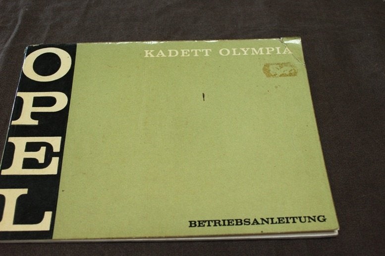 Opel Kadett Olympia 1970 betriebsanleitung, Ophalen of Verzenden