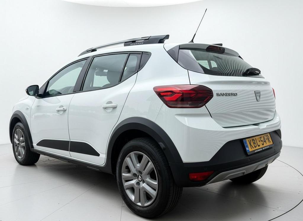 Dacia Sandero Stepway 1.0 TCe 90 Automaat Led Cruise Carplay, Auto's, Zwart, Wit, Origineel Nederlands, Bedrijf