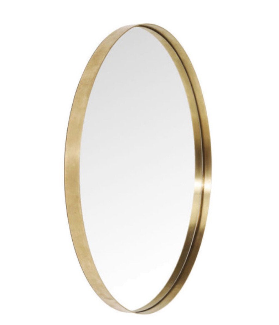Prachtige ronde spiegel van Kare Design Curve 100cm, Ophalen, Zo goed als nieuw, Rond, Minder dan 100 cm