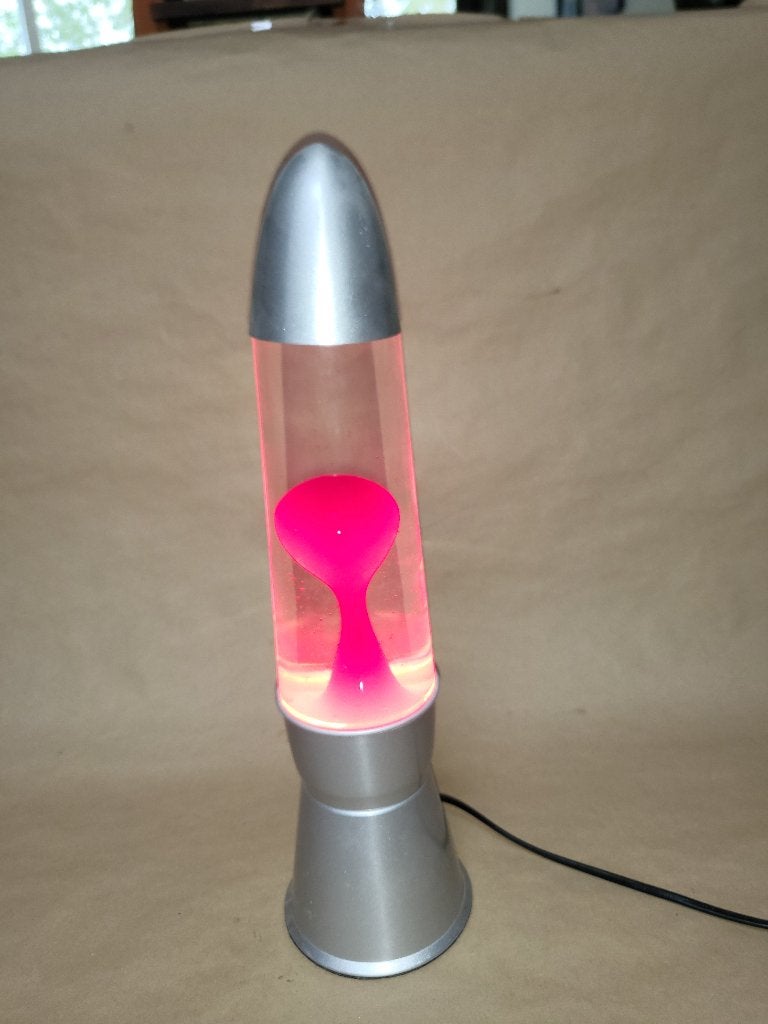 Lavalamp, Lavalamp, Vintage, 45 cm, Rood