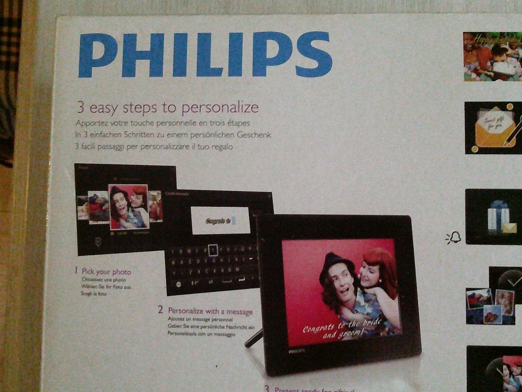 digitaal fotolijst PHILIPS 8 inch No1 -GRATIS zend, Audio, Tv en Foto, Verzenden, Nieuw, 8 tot 12 inch, Philips