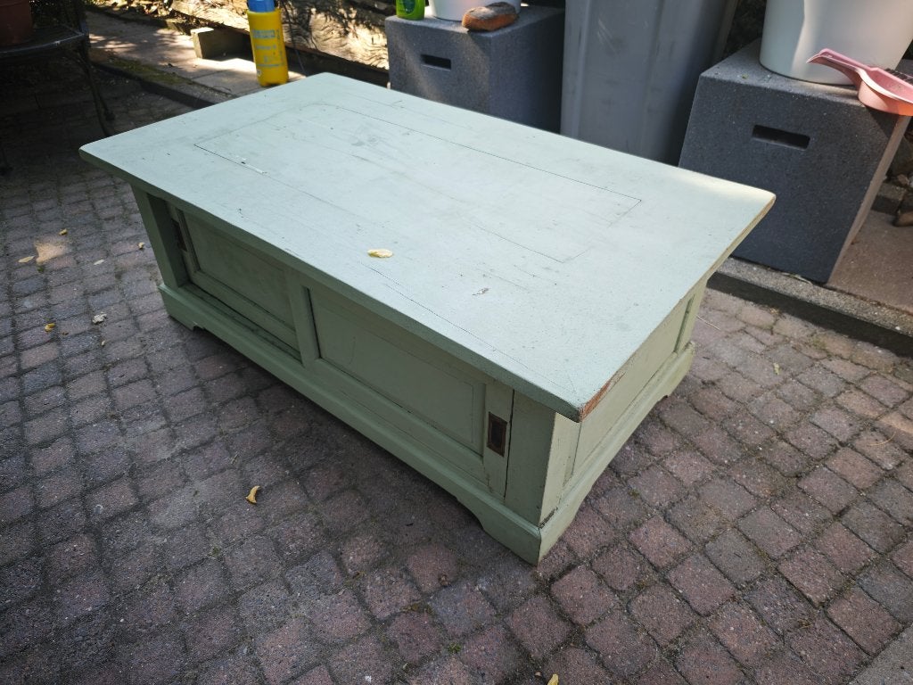 TV Meubel - hout, Ophalen, Gebruikt, 100 tot 150 cm, 75 cm of meer