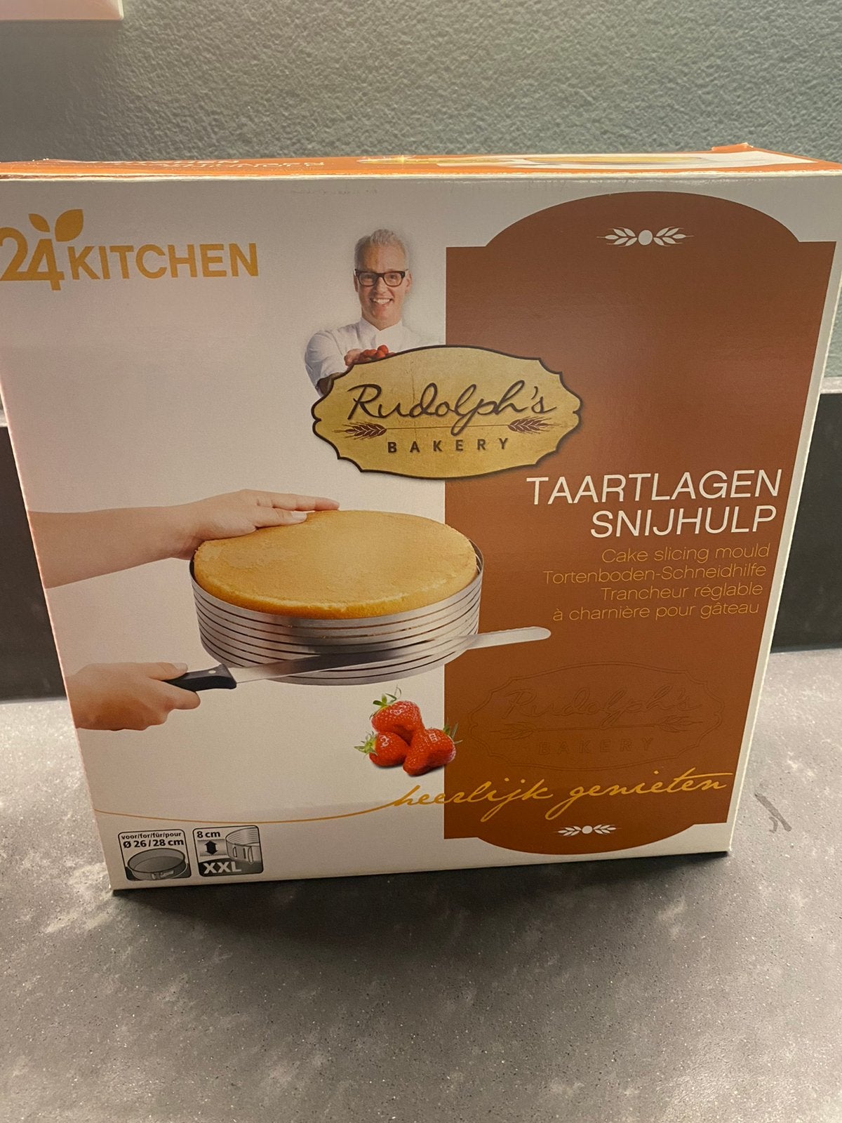 Taartsnijder Rudolph’s Bakery, Ophalen of Verzenden, Taarten, Bakvorm