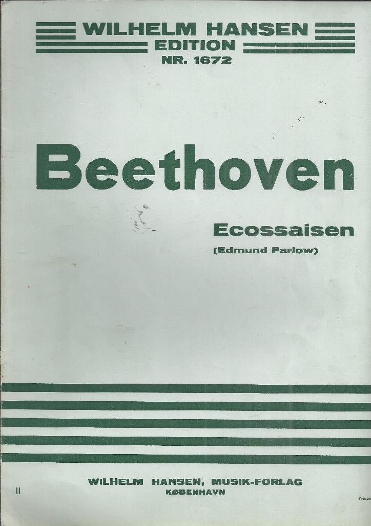 Bo974 bladmuziek beethoven wilhelm hansen, Ophalen of Verzenden, Gebruikt, Artiest of Componist, Klassiek
