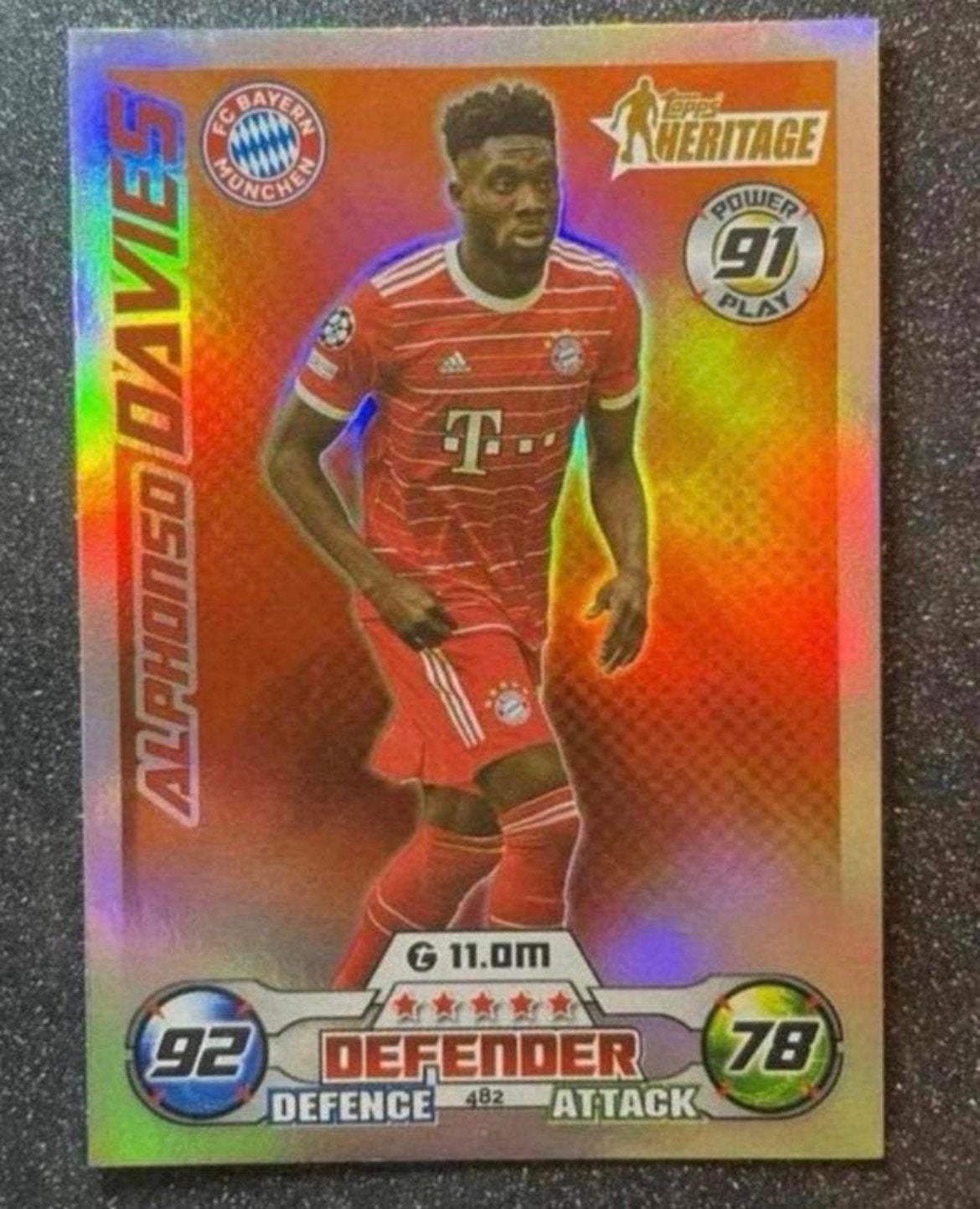 Topps MA 22/23    HERITAGE    DAVIES    FC BAYERN MÜNCHEN, Verzenden, Zo goed als nieuw, Plaatje