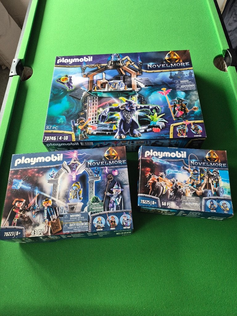 Playmobil Novelmore 3 complete sets, Kinderen en Baby's, Speelgoed | Playmobil, Ophalen of Verzenden, Zo goed als nieuw, Complete set