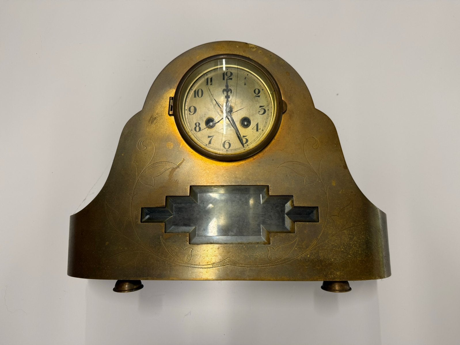 Vintage Messing Napoleon Klok, Antiek en Kunst, Antiek | Klokken, Ophalen