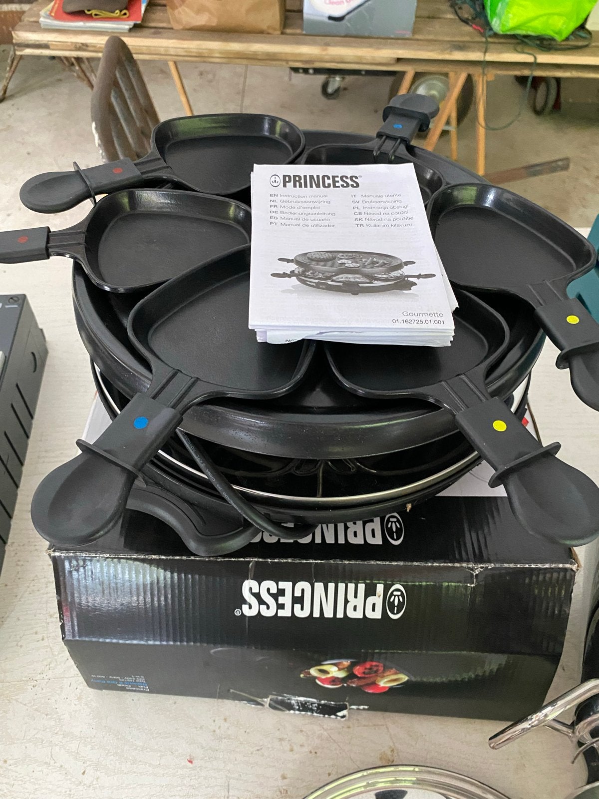 Gourmetstel, raclette grill. Nieuw in doos., Witgoed en Apparatuur, Gourmetstellen, Ophalen, Nieuw, 4 t/m 7 personen