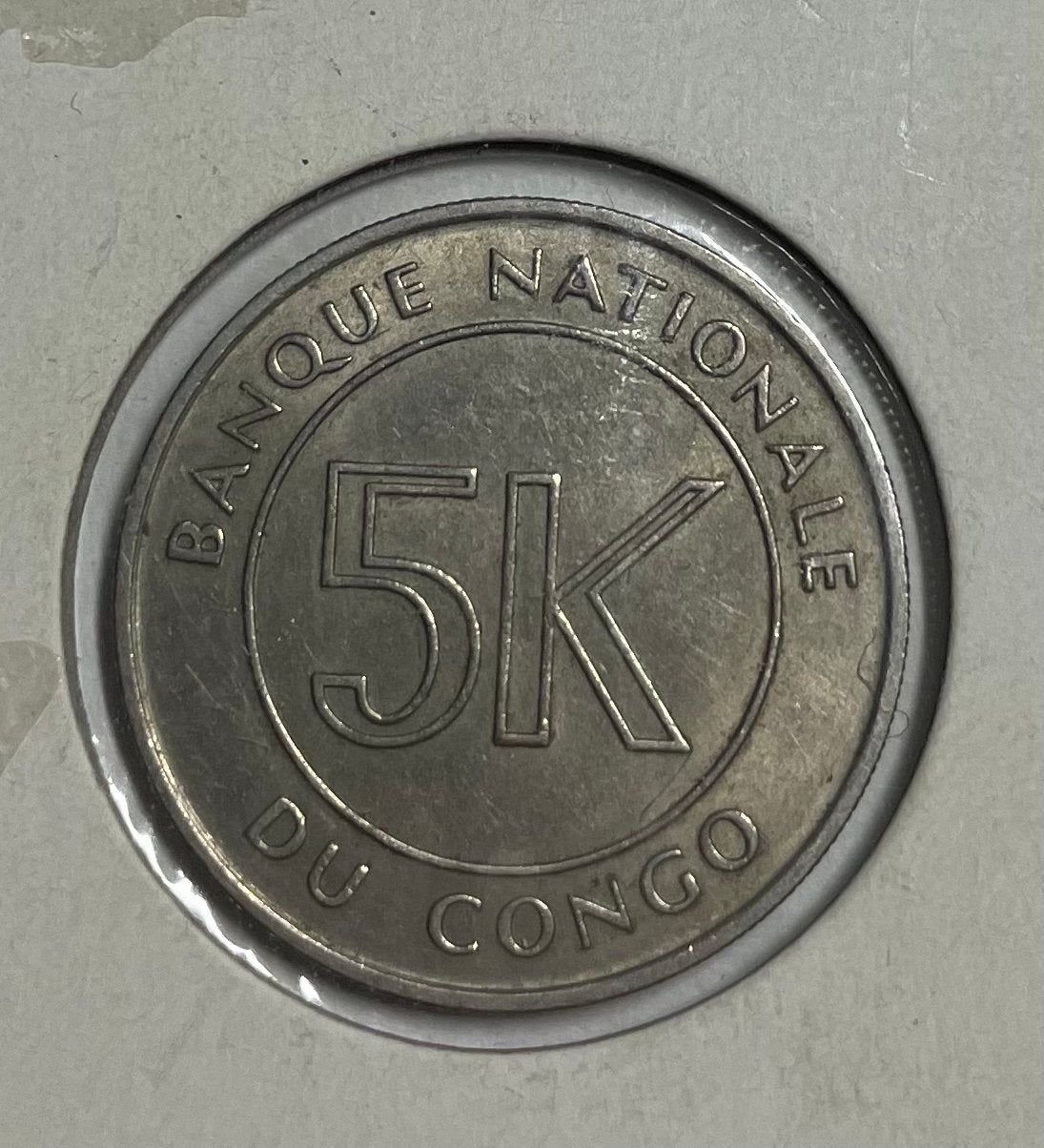 5 makuta Congo 1967, Ophalen of Verzenden, Overige landen
