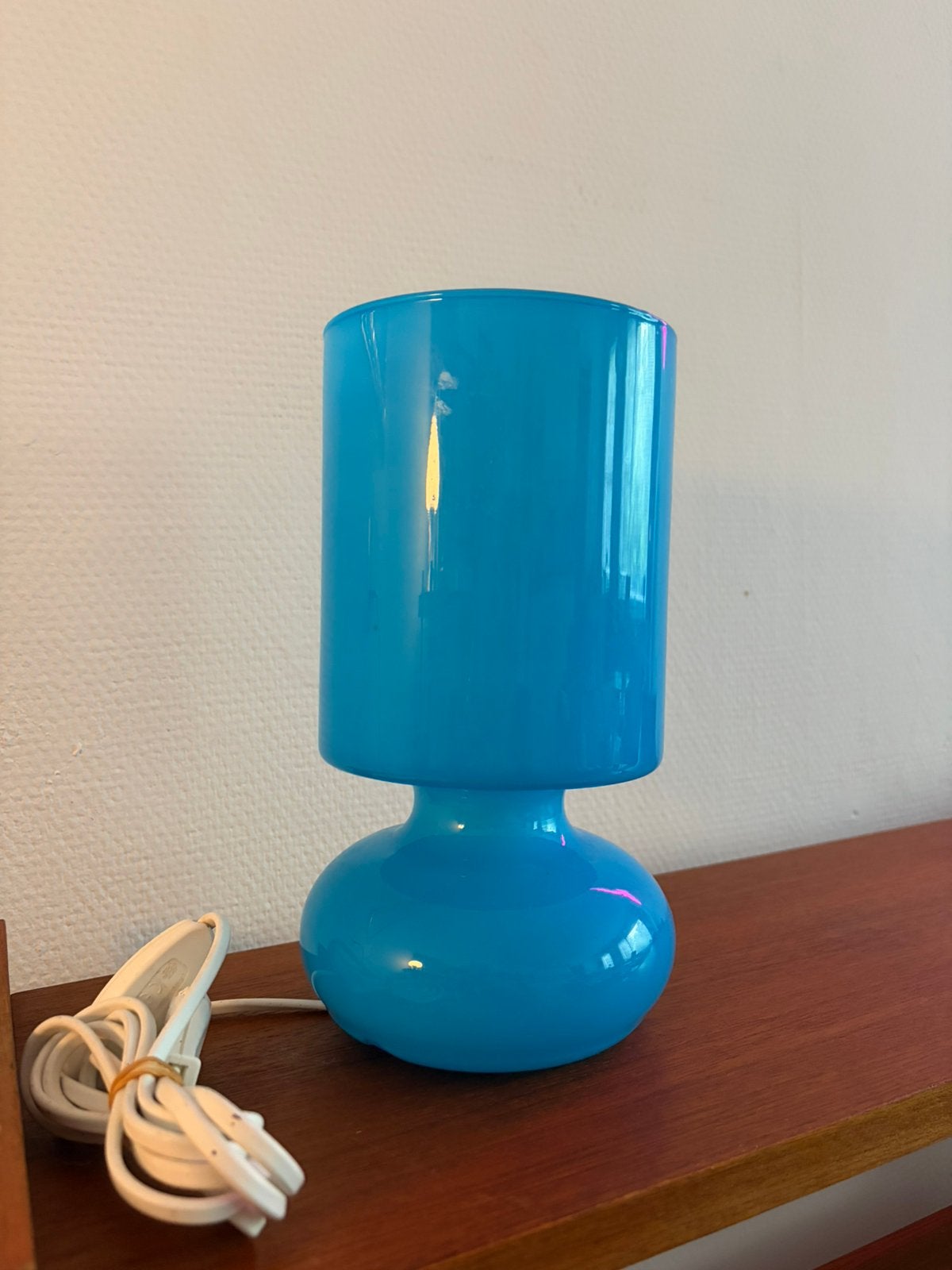 Mushroom Ikea Lykta tafellamp, Blauw, Ophalen, Zo goed als nieuw, IKEA