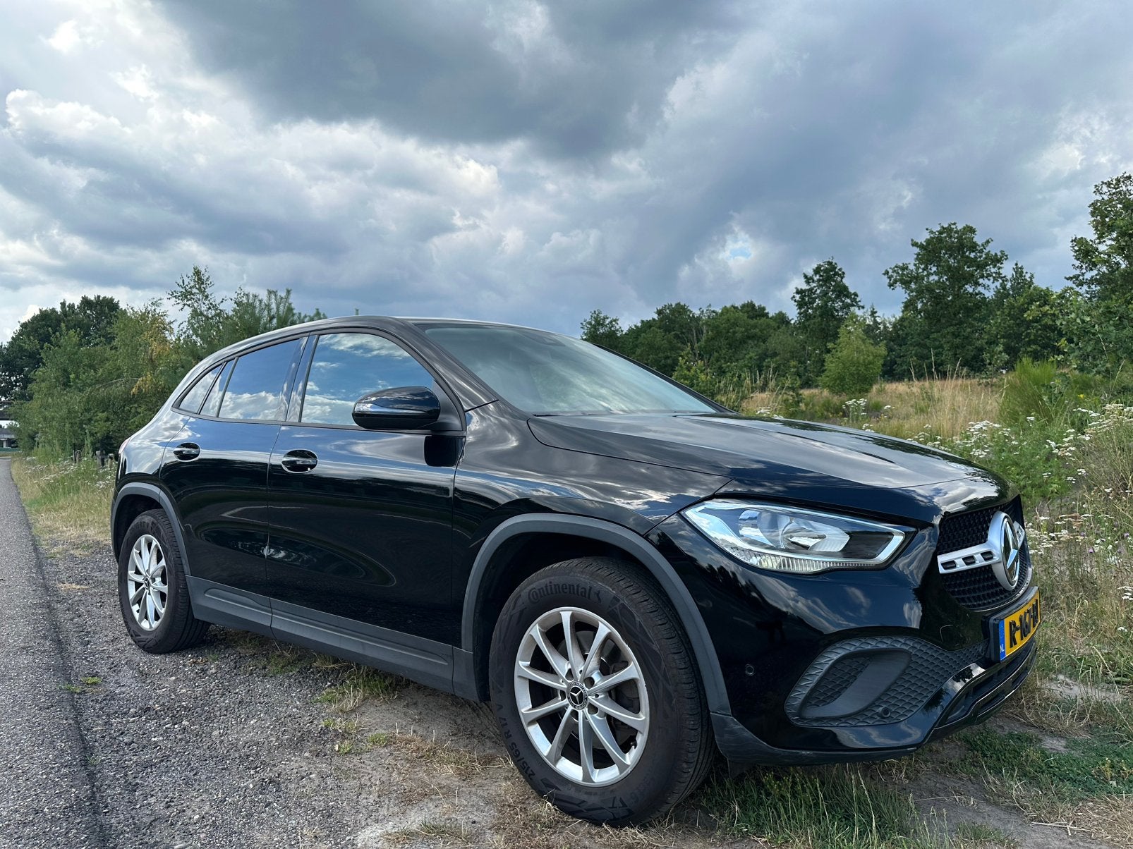Mercedes-Benz GLA 200 163pk • Carplay/Stoelvw/Cruise/Leer, Auto's, 15 km/l, 1800 kg, Zwart, 4 cilinders