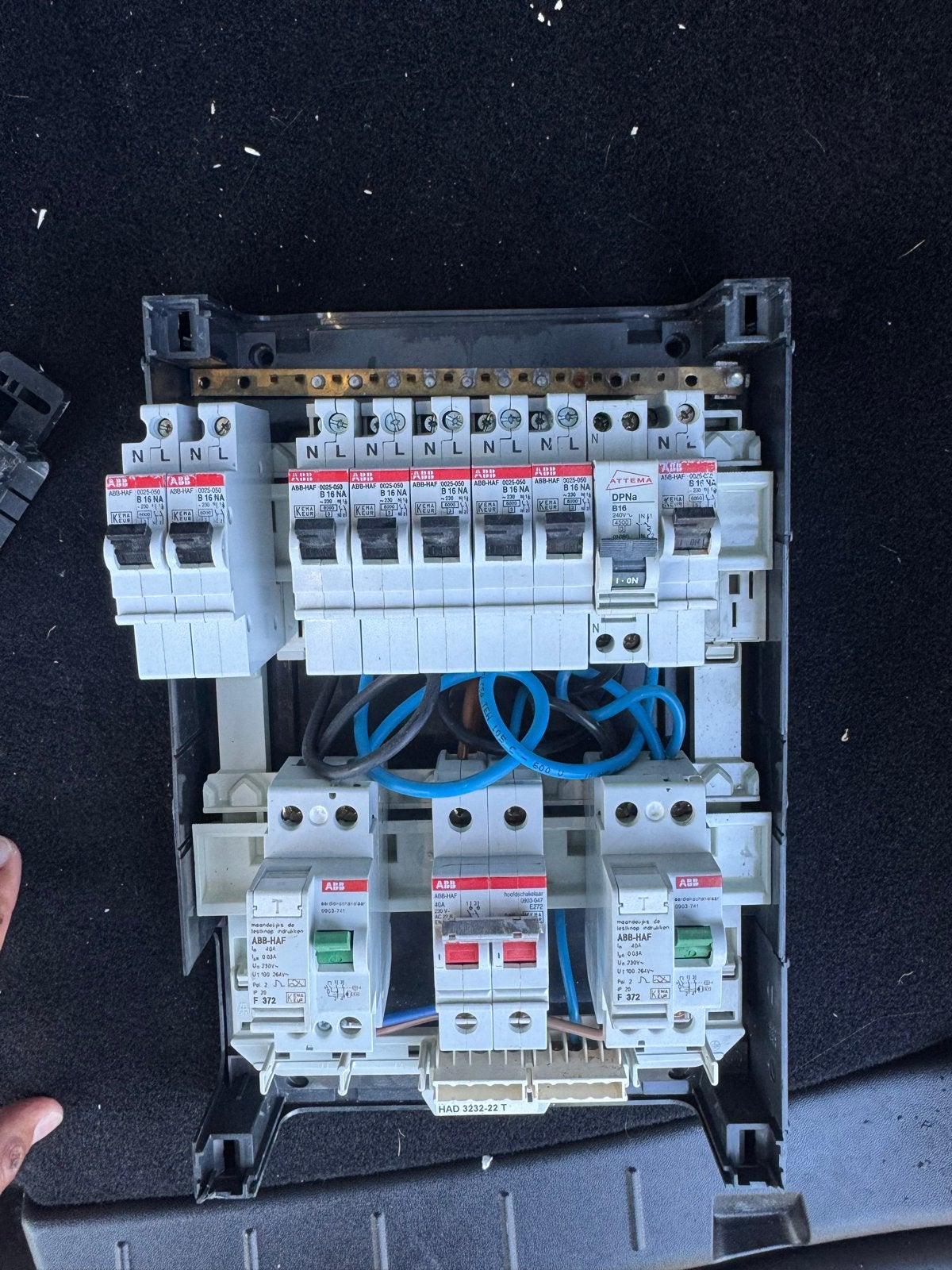 Gebruikte groepenkast met ABB automaten, Ophalen of Verzenden, Gebruikt, ABB, Groepenkast