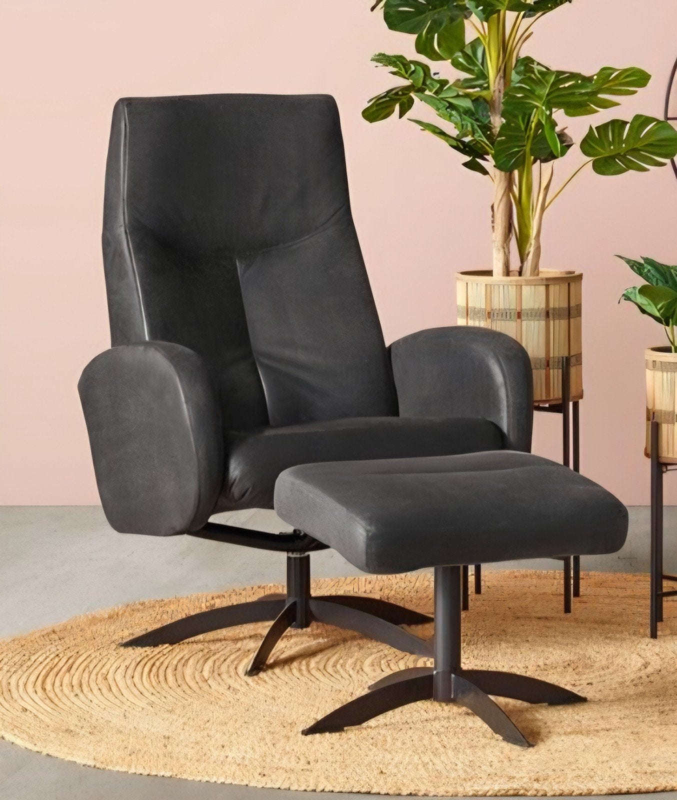 Woonexpress relaxfauteuil fauteuil Gelderland stof grijs, Ophalen, Zo goed als nieuw, Stof