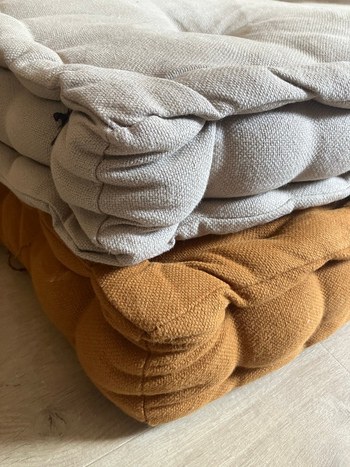 La Redoute matraskussen/grondkussen 120x60x12 cm, Ophalen, Zo goed als nieuw, Beige, Textiel