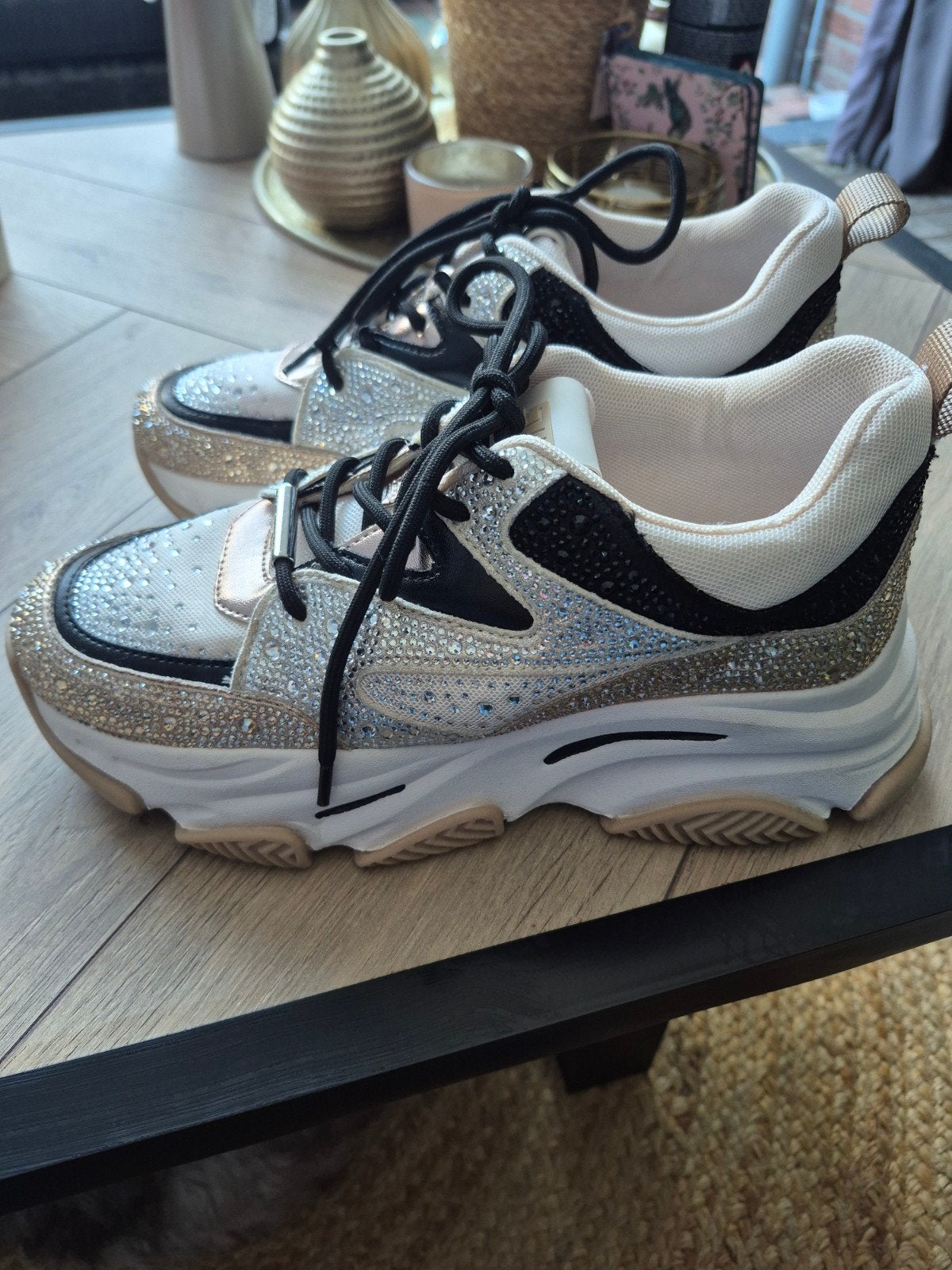 Steve Madden Sneakers met Gliters- Maat 39, Overige kleuren, Steve Madden, Ophalen of Verzenden, Sneakers of Gympen