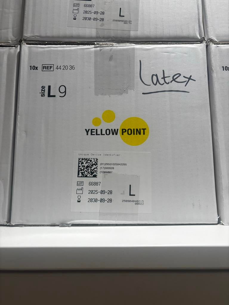 Poedervrije latex handschoenen, Ophalen, Nieuw