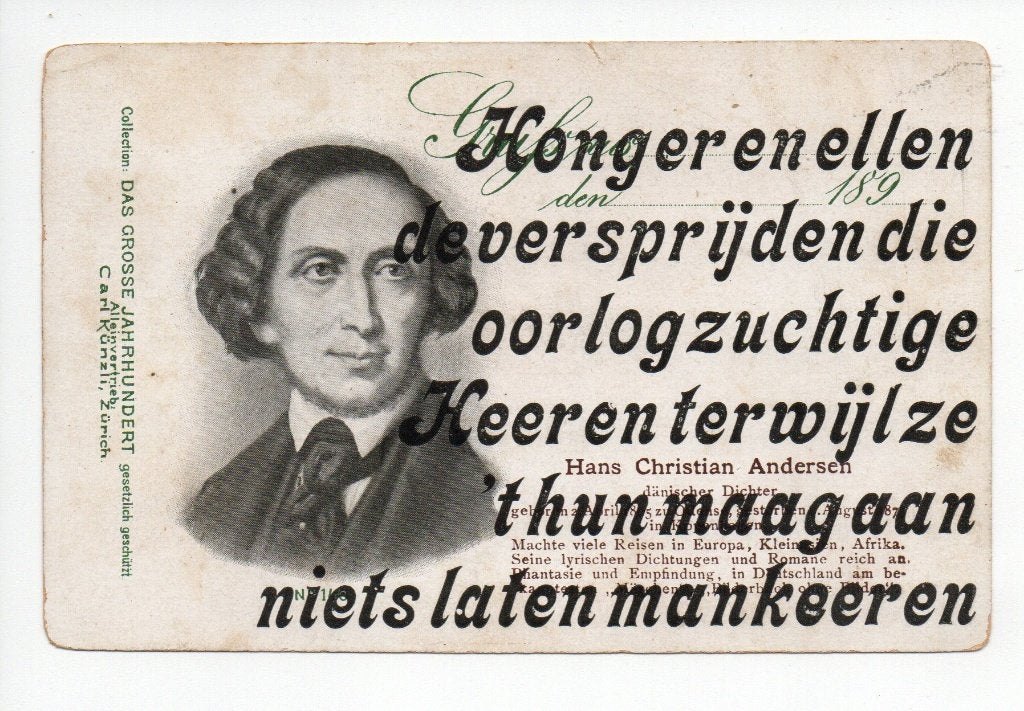 Oude ansichtkaart No. 160 ?. Hans Christian Andersen, Verzamelen, Ophalen of Verzenden, Voor 1920, Ongelopen, Zuid-Holland