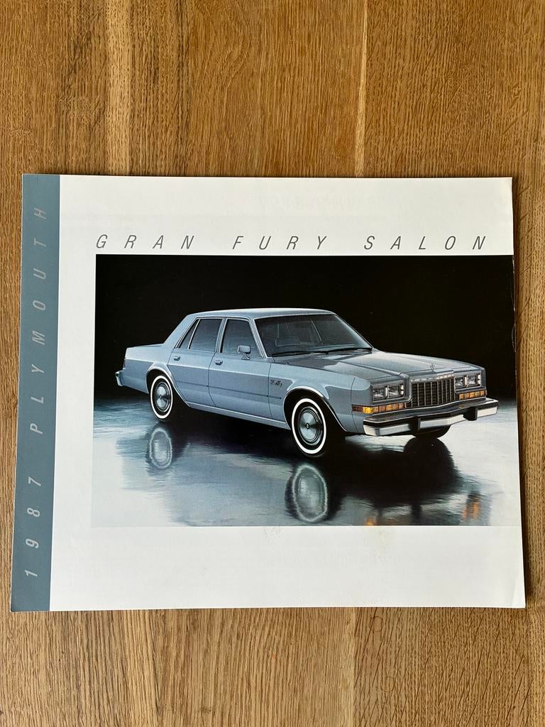 1987 Plymouth Gran Fury Salon brochure, Ophalen of Verzenden, Zo goed als nieuw, Overige merken
