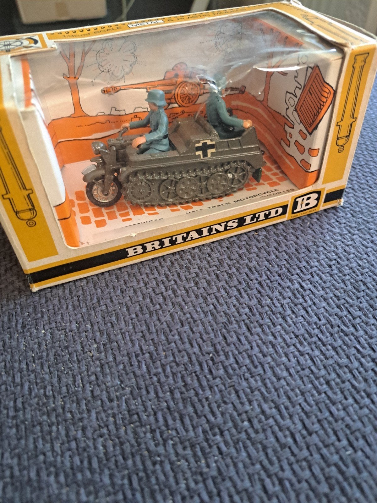 britains Ltd ib militaire voertuigen kettenkrad nr 9780, Ophalen of Verzenden