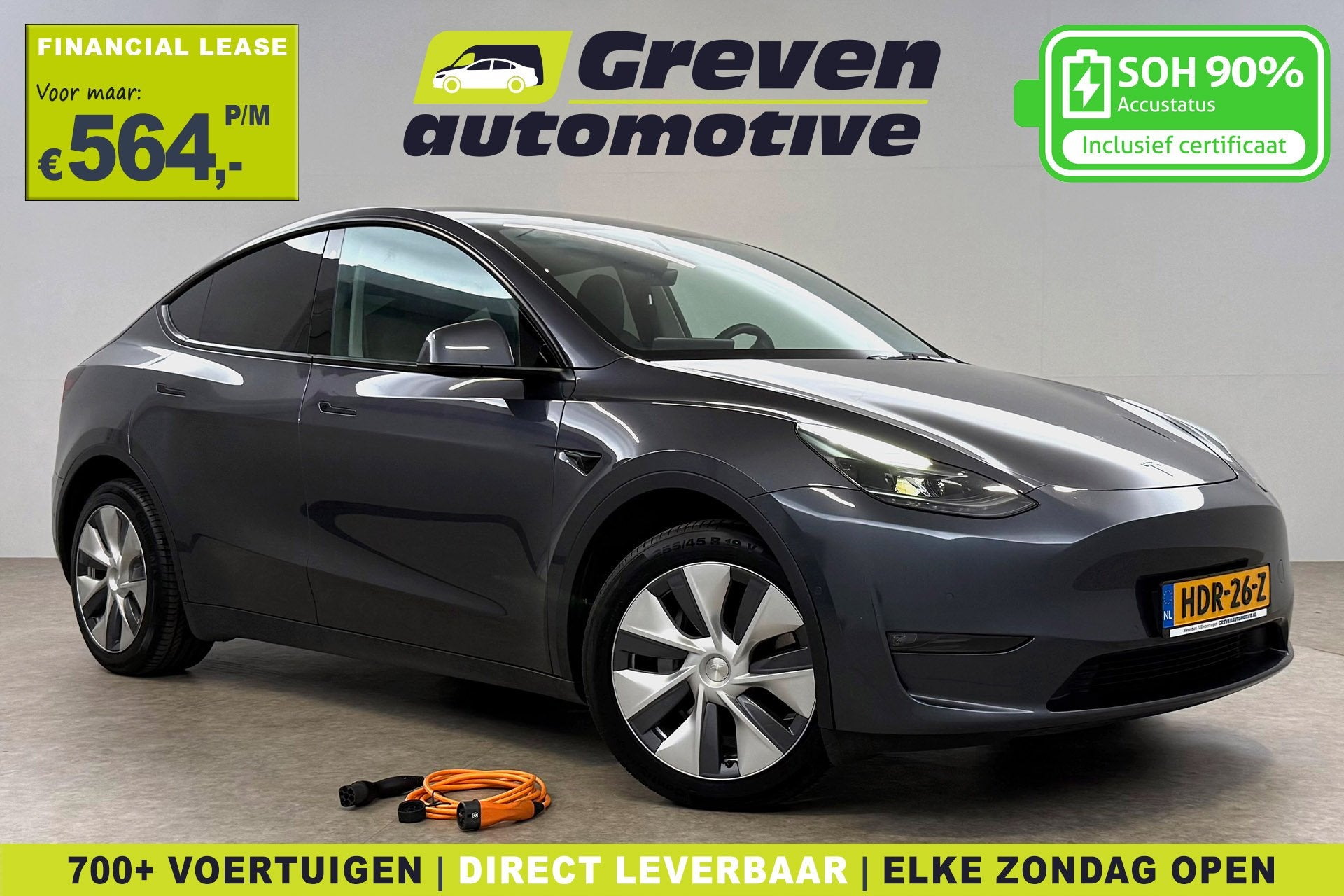 Tesla Model Y Long Range AWD 75 kWh | Snelladen | SOH 90% |, Automaat, Gebruikt, 542 km, Leder