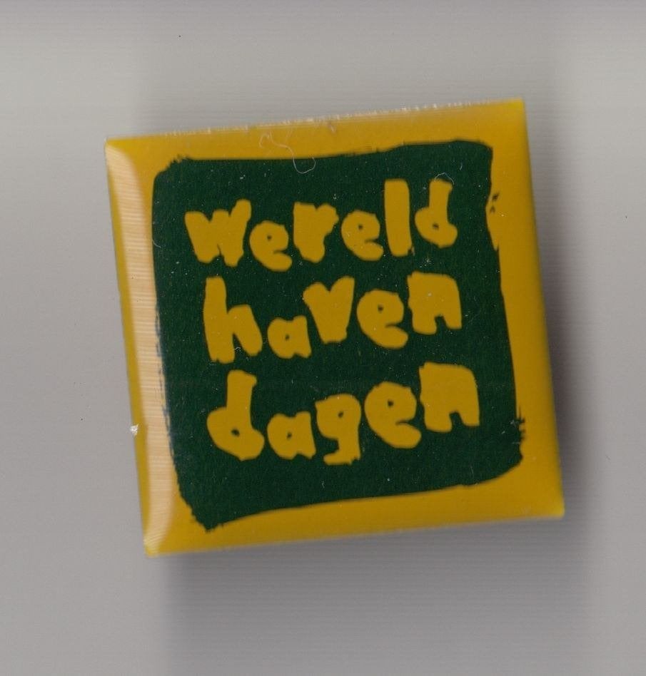 Wereld Haven Dagen pin Scheepvaart, Gebruikt, Niet vindbaar, Niet vindbaar, Speldje of Pin