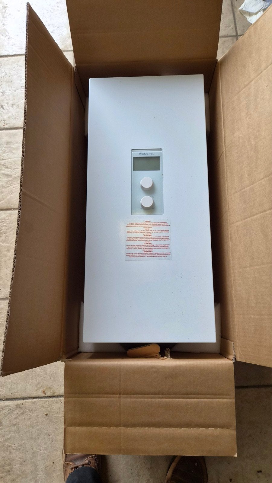ELECTRISCHE VERWARMINGS KETEL, Doe-het-zelf en Verbouw, Ophalen, 30 tot 80 cm, Cv-ketel of Combi-ketel, Nieuw