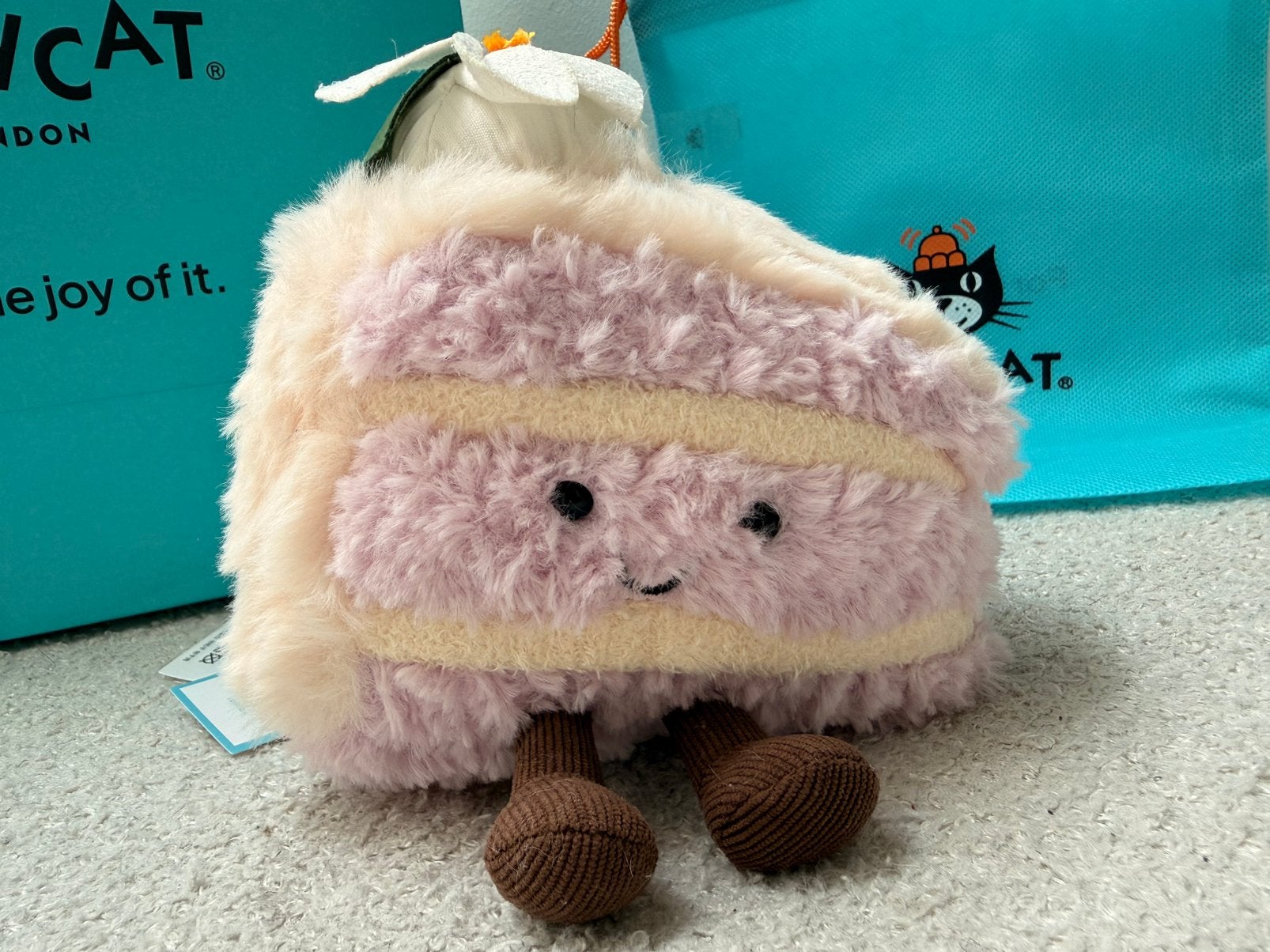 Jellycat Amuseables Yulan Taro Cake, Ophalen, Zo goed als nieuw, Stoffen beer, Overige merken