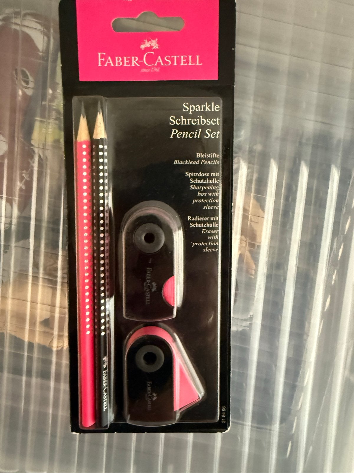 Faber castell schrijfset potloden slijper gum nieuw, Verzenden, Nieuw