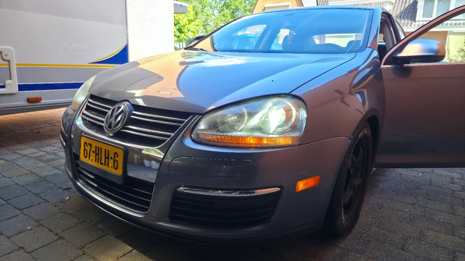Depo Xenon-look koplampen Golf/Jetta MK5 met LED, Ophalen of Verzenden, Gebruikt, Volkswagen