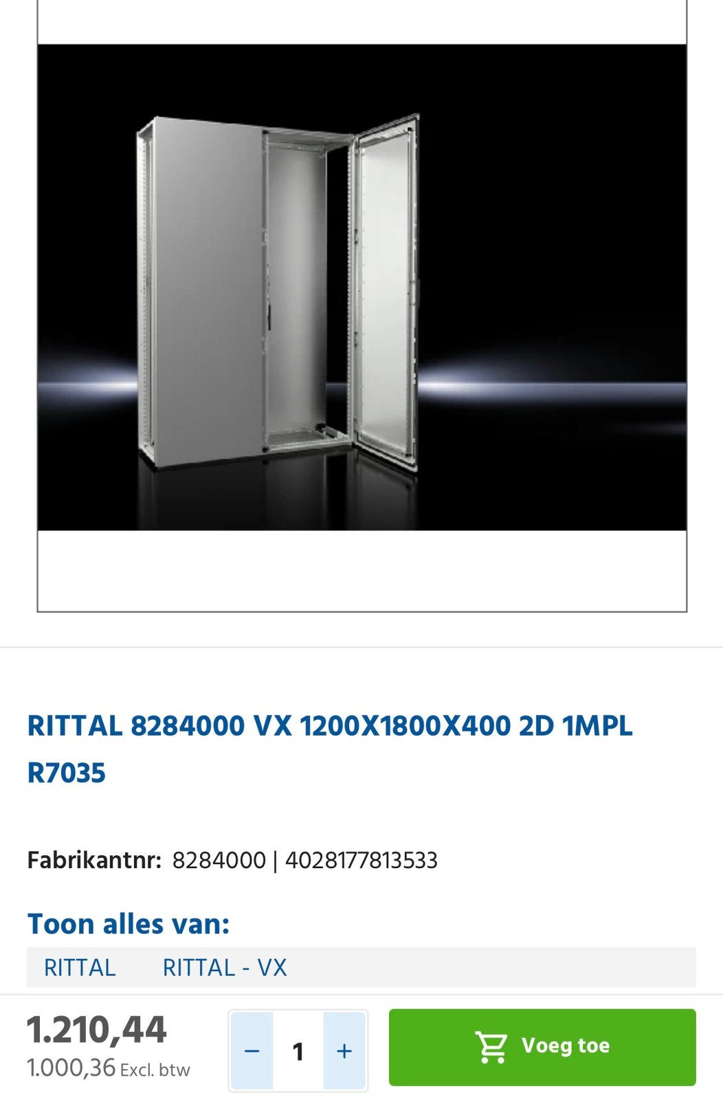 3x Elektro machine kasten RITTAL nieuw in doos, Computers en Software, Serverkasten, Ophalen, Zo goed als nieuw