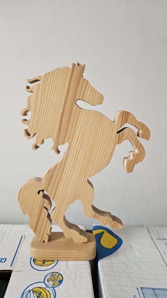 Gaaf houten decoratie paard, Antiek en Kunst, Ophalen of Verzenden, Hout, Houtsnijwerk, Overige onderwerpen
