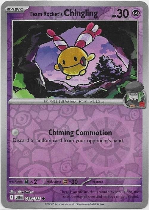 Destined Rivals,  Team Rocket's Chingling [reverse] 85/182, Verzenden, Nieuw, Losse kaart