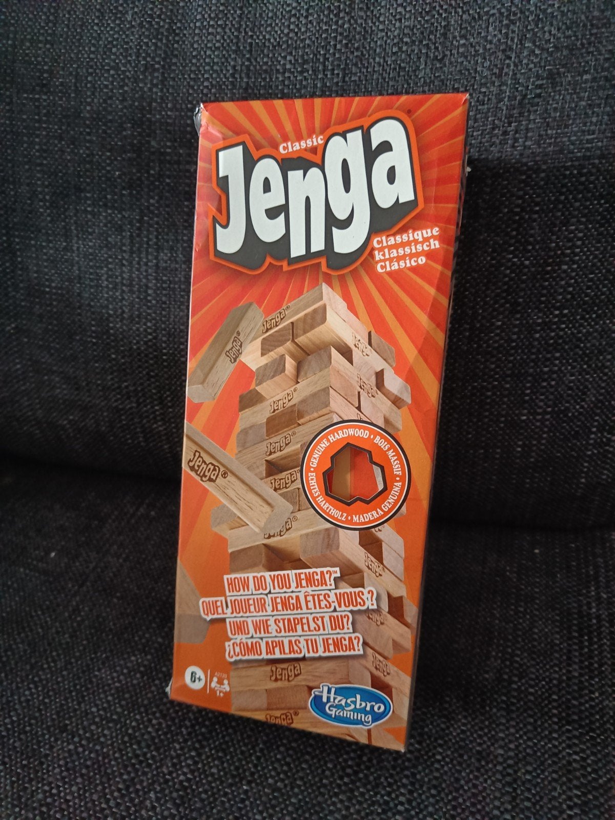 Jenga Classic - Het spannende stapelspel voor iedereen!, Vijf spelers of meer, Ophalen of Verzenden, Zo goed als nieuw, Hasbro Gaming