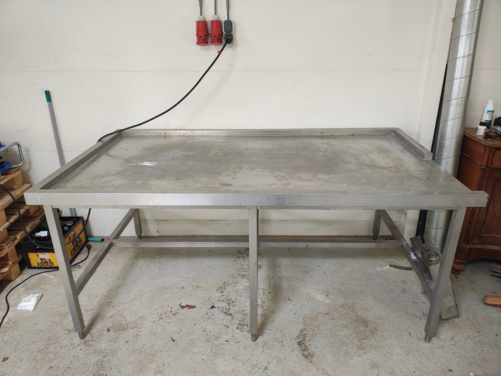 RVS Werktafel - Robuust en Hygiënisch, Werkplek, Ophalen of Verzenden, Gebruikt, Tafel
