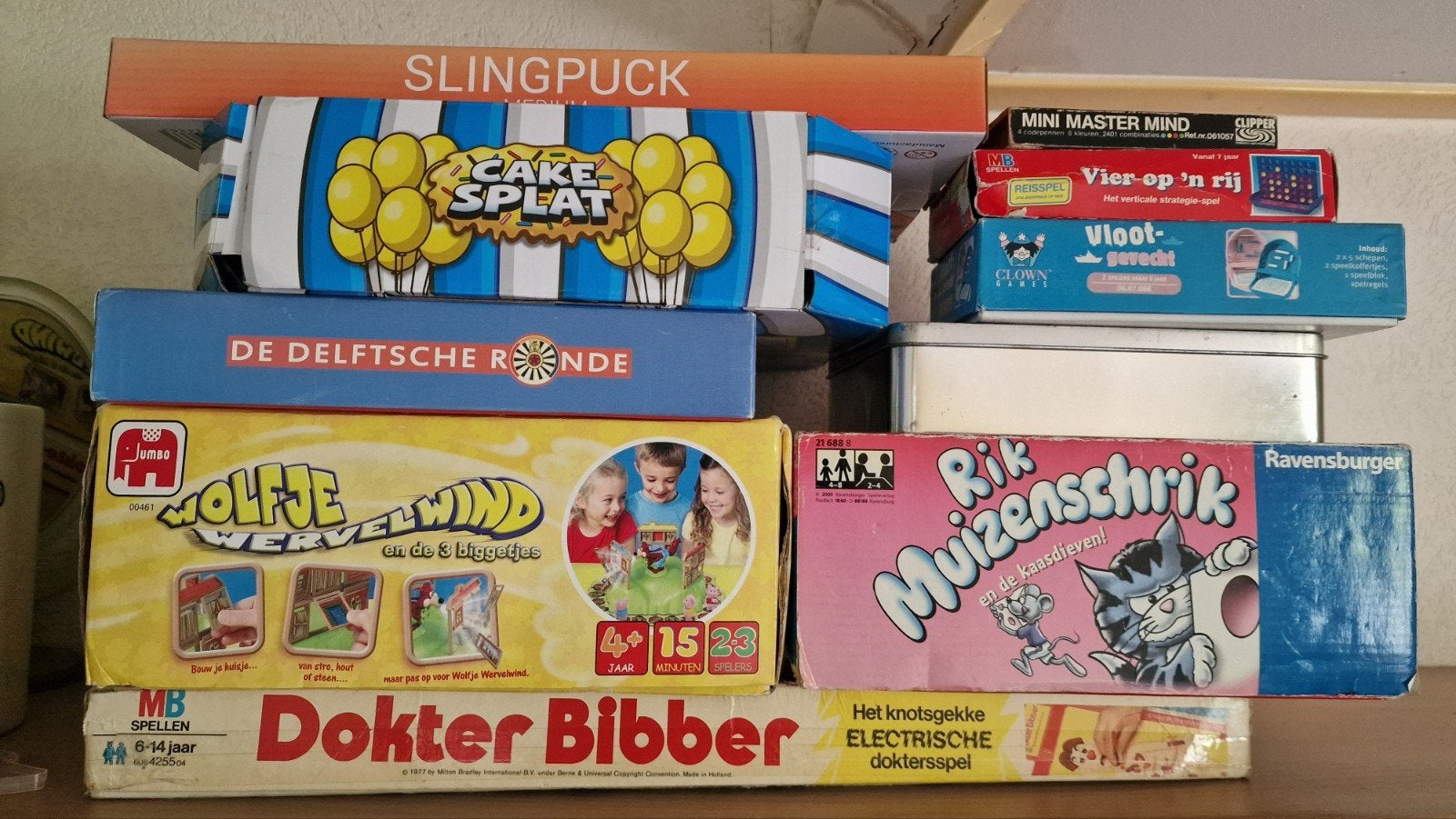 Diverse bordspellen: Dokter Bibber, Rik Muizenschrik en meer, Hobby en Vrije tijd, Gezelschapsspellen | Bordspellen, Gebruikt