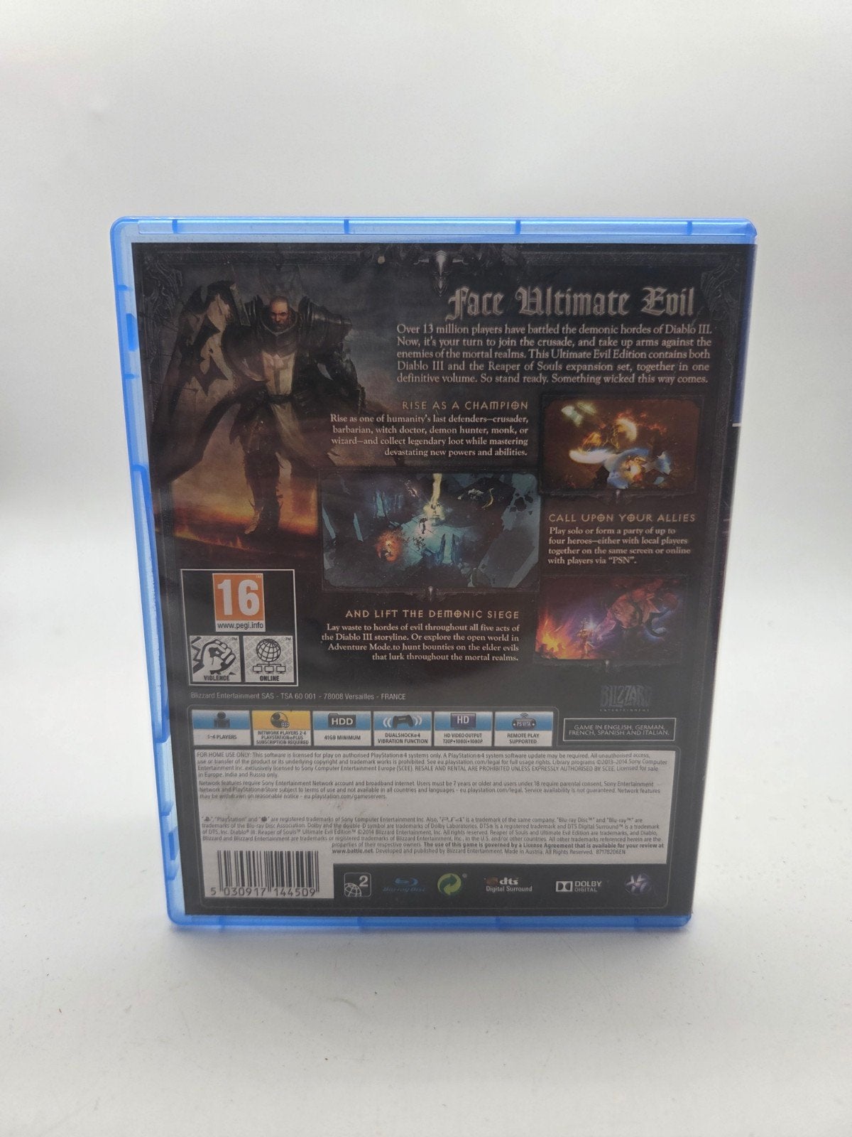 Diablo III: Reaper of Souls Ultimate Evil Edition PS4, Ophalen of Verzenden, Zo goed als nieuw, Eén computer, Role Playing Game (Rpg)